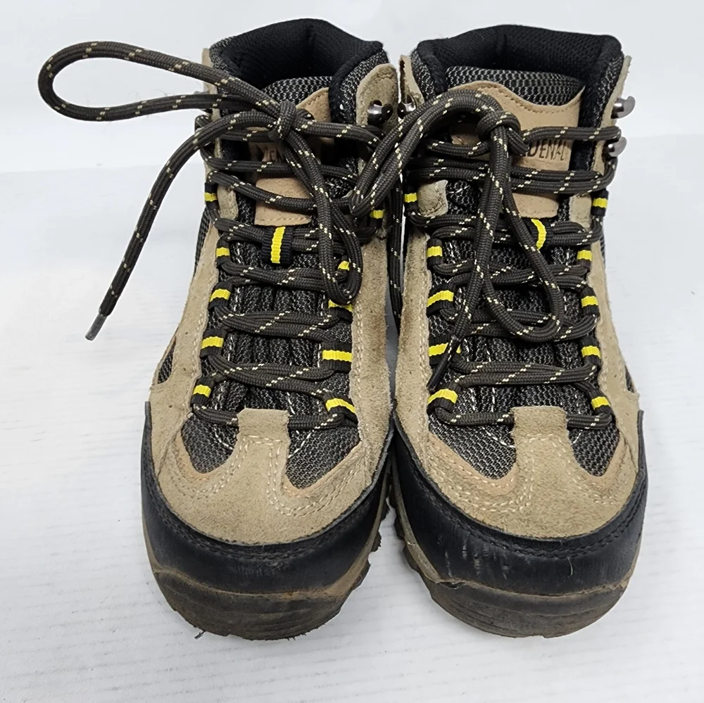 Denali Clearwater Youth Brown‎ Hiking Boots Leather Sturdy Outdoor Boots Size 3